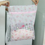 家用衣服清洗护洗袋文胸内衣洗衣袋子洗衣机洗衣网全透明印花衣物洗涤袋（中号）40*50cm