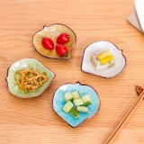 枫叶款陶瓷调味碟日式创意餐具醋调料酱油碟小碟子醋碟菜碟蘸料碟调味碟