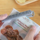 食品封口夹零食密封夹家用封袋夹塑料袋夹子竖长条爱心 食物封口保鲜夹（5个装）