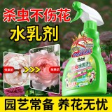 全球仓 杀虫水乳剂杀虫药室内花杀虫剂通用除虫药剂蚜虫土壤小黑飞花卉杀虫喷雾（500ml）带绿白喷头