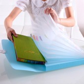 文具办公用品票据包 手提文件袋 多层文件夹插页 试卷袋 水彩波点风琴包 SVTP-163