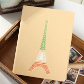 瞭望巴黎牛皮纸钢圈记事本16K105张活页本 LB16K14-0536（大号）