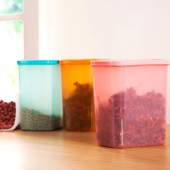 炫彩食品级PP掀盖式食品密封罐 干货面粉杂粮保鲜收纳盒 无孔款