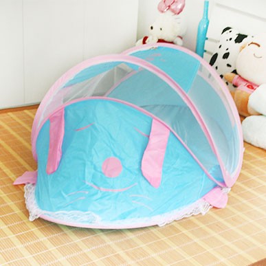 卡通狗儿童蚊帐带音乐