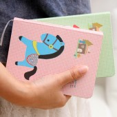 韩国文具旋转木马硬抄本 64K日记本 记事本 128张（大号）LB64K120-0196