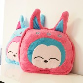 维维熊 珊瑚绒卡通空调被抱枕（粉色狸猫）