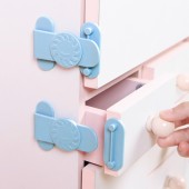 抽屉锁儿童安全锁婴儿防护开冰箱门多功能宝宝防夹手柜子柜门锁扣