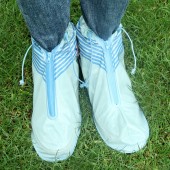 雨鞋套男女鞋套防水雨天雨靴防雨鞋套防滑加厚耐磨成人户外雨鞋套（高弹pvc卡通款中号39-41码）