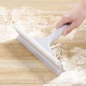 擦窗户神器玻璃搽洗刮子餐桌刮刀清洁工具刮水器双面玻璃刮擦窗器（百洁布+刮条）