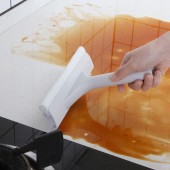 擦窗户神器玻璃搽洗刮子餐桌刮刀清洁工具刮水器双面玻璃刮擦窗器（百洁布+刮条）