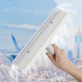 擦窗户神器玻璃搽洗刮子餐桌刮刀清洁工具刮水器双面玻璃刮擦窗器（百洁布+刮条）