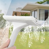 擦窗户神器玻璃搽洗刮子餐桌刮刀清洁工具刮水器双面玻璃刮擦窗器（百洁布+刮条）