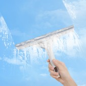 擦窗户神器玻璃搽洗刮子餐桌刮刀清洁工具刮水器双面玻璃刮擦窗器（百洁布+刮条）