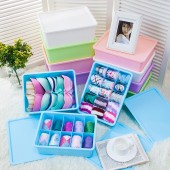 家用衣柜加厚内衣收纳盒抽屉内衣裤整理盒桌面文胸内裤袜子收纳箱（盖子）