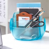 多功能创意遥控器收纳盒 椭圆形桌面杂物整理盒