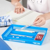 桌面整理收纳篮镂空多格办公室多功能文具餐具盒分类杂物整理盒子 A-073