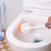 30年老品牌振兴 卫生间厕所刷家用无死角洁厕刷清洁刷子圆头双色长柄软毛马桶刷 SA138