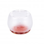 创意加厚耐磨防滑全透明硅胶桌椅脚套家具静音地板保护垫椅子凳子桌脚垫（5号 圆底方口 2.1-2.5cm）