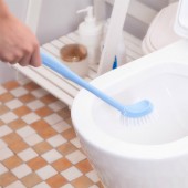 30年老品牌振兴 马桶刷卫生间弯曲加厚塑料家用无死角弯曲长柄软毛清洁厕所刷子厕所刷 （SA125）