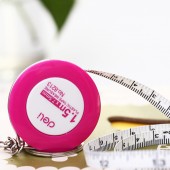 自动伸缩圆形塑料小卷尺可爱迷你皮卷尺米尺量三围尺软尺小皮尺子（150cm）8213