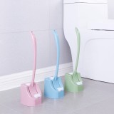 创意长柄免打孔清洁刷家用洗厕所无死角刷子挂墙式马桶刷套装（双面刷头）1212