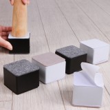 碳钢桌脚增高垫加厚增高沙发桌脚垫高神器家具专用静音耐磨床脚垫（方形6cm*6cm*6.8cm） 一套四个装