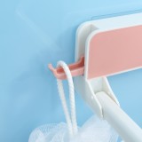 家用浴室可折叠脸盆架免打孔壁挂式卫生间盆子收纳架洗手间洗衣机架