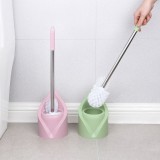 家用卫生间双面长柄马桶刷无死角软毛去污清洁刷洁厕刷套装缝隙刷（花型）1214