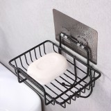 无痕挂钩肥皂架卫生间壁挂式镂空肥皂盒沥水架厨房用品铁艺置物架