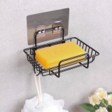 无痕挂钩肥皂架卫生间壁挂式镂空肥皂盒沥水架厨房用品铁艺置物架