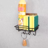 无痕挂钩肥皂架卫生间壁挂式镂空肥皂盒沥水架厨房用品铁艺置物架