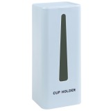 带盖单筒取杯器壁挂式一次性杯子架家用饮水机卡扣式放纸杯置物架（单筒升级款）