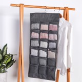 居家衣柜方长条内衣收纳袋布艺神器宿舍门后包包衣服袜子收纳挂袋墙挂式