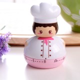 创意可爱卡通厨师定时器小闹钟厨师款厨房烹饪定时器 RB189