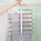 家用不锈钢多层裤架多功能魔术移动衣柜裤架裤夹伸缩裤挂家用收纳神器裤子挂