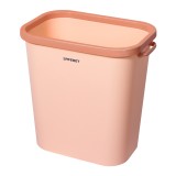 北欧塑料垃圾桶厨房卫生间创意加宽加厚收纳桶办公室撞色压圈垃圾桶 12L（立式）