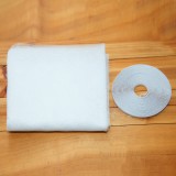 家用自粘防蚊纱窗纱网非磁性夏日创意防虫防尘窗纱隐形纱网纱窗帘（英文包装）白色 1.3*1.5米