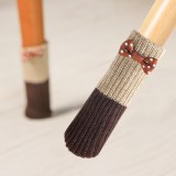 桌脚套实木地板保护垫加厚布艺防滑角套静音椅子凳子桌脚垫椅脚套（4只装）