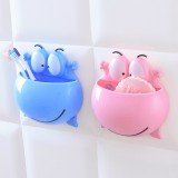 牙刷置物架牙具洗漱套装卡通青蛙吸盘牙刷架壁挂漱口杯吸壁刷牙杯挂牙刷架（专利风险）