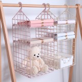 居家整理方格衣柜分层收纳架多层衣物整理架宿舍衣橱衣服挂架置物架挂篮（二层）