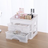 化妆品收纳盒桌面整理箱梳妆台防尘置物架抽屉式护肤品收纳箱化妆盒（低款）