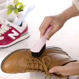 多功能长柄软毛鞋刷子洗鞋刷清洁刷子塑料毛刷洗衣刷鞋刷 21CM（黑白拼色毛刷）