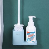 悬挂沥水马桶刷套装家用无死角洗厕所清洁刷卫生间挂墙式置物架