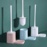 悬挂沥水马桶刷套装家用无死角洗厕所清洁刷卫生间挂墙式置物架