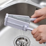 牛角可折叠带柄海绵清洁刷控水海绵擦瓷砖刷长柄刷碗刷厨房刷地