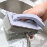 牛角可折叠带柄海绵清洁刷控水海绵擦瓷砖刷长柄刷碗刷厨房刷地