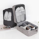 鞋子收纳袋帆布鞋包鞋套防尘鞋罩整理收纳包出差旅行手提双层拉链鞋袋