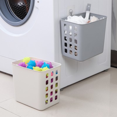 壁挂式镂空收纳篮洗衣用品分类储物筐家用浴室杂物收纳可挂式洗衣篮