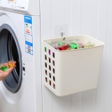 壁挂式镂空收纳篮洗衣用品分类储物筐家用浴室杂物收纳可挂式洗衣篮