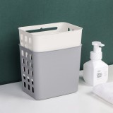 壁挂式镂空收纳篮洗衣用品分类储物筐家用浴室杂物收纳可挂式洗衣篮